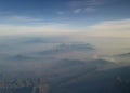 Nuevo Leon mountain range from the air